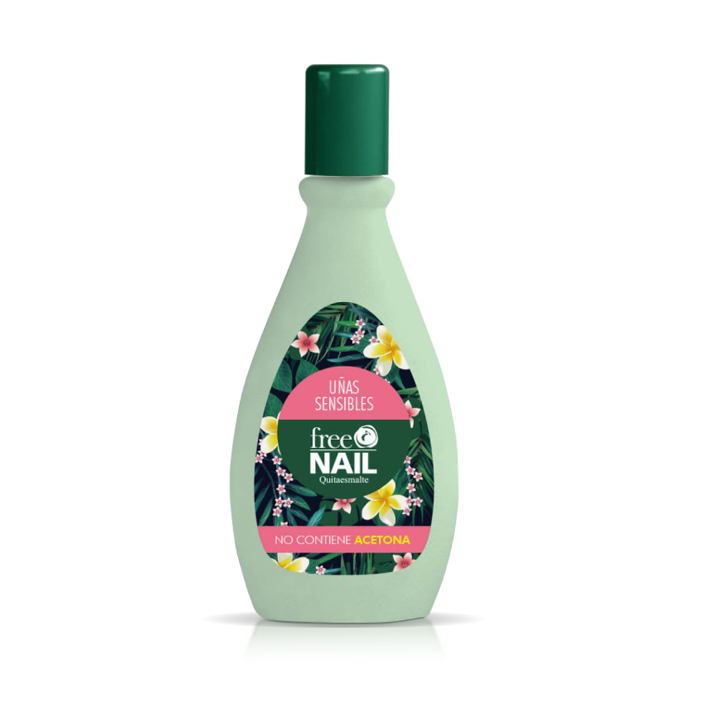 FREE NAIL Quitaesmalte Uñas sensibles x 60 ml.