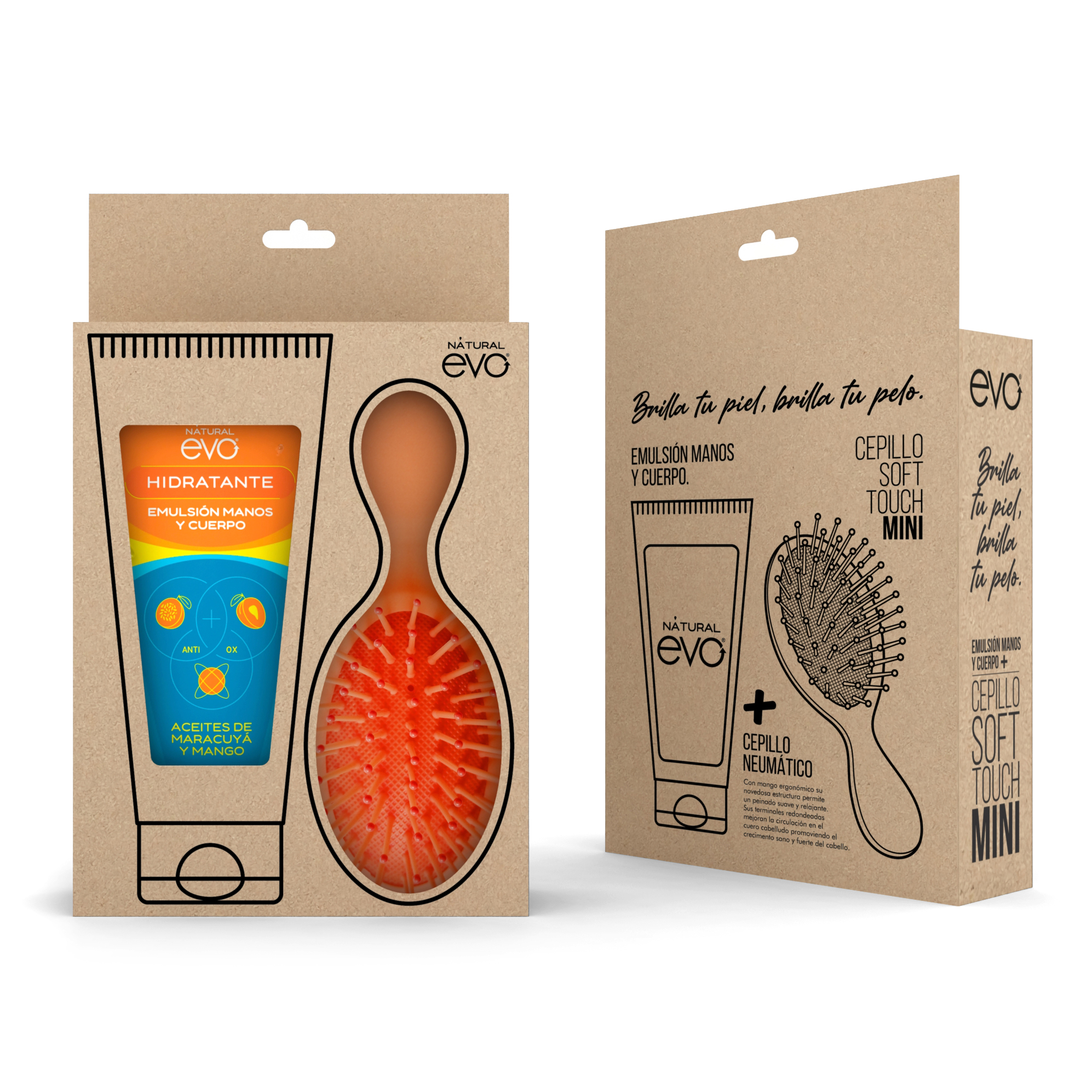 EVO kit hidratante 100ml + cepillo