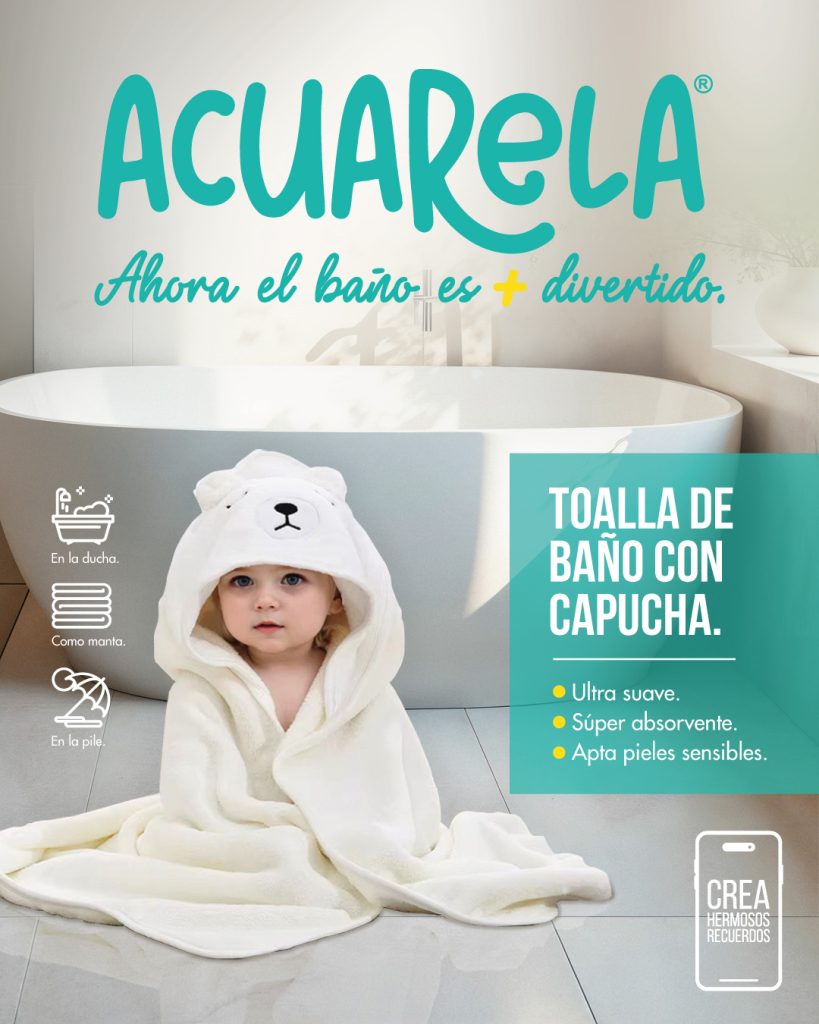 TOALLA CON CAPUCHA OSO BLANCO